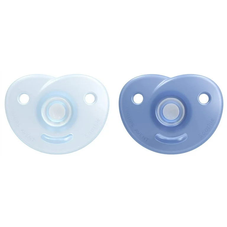 Philips AVENT Soothie Heart Pacifier , Blue/Light Blue, 2 Pack, SCF Pack Blue/Light Blue - Walmar... | Walmart (US)