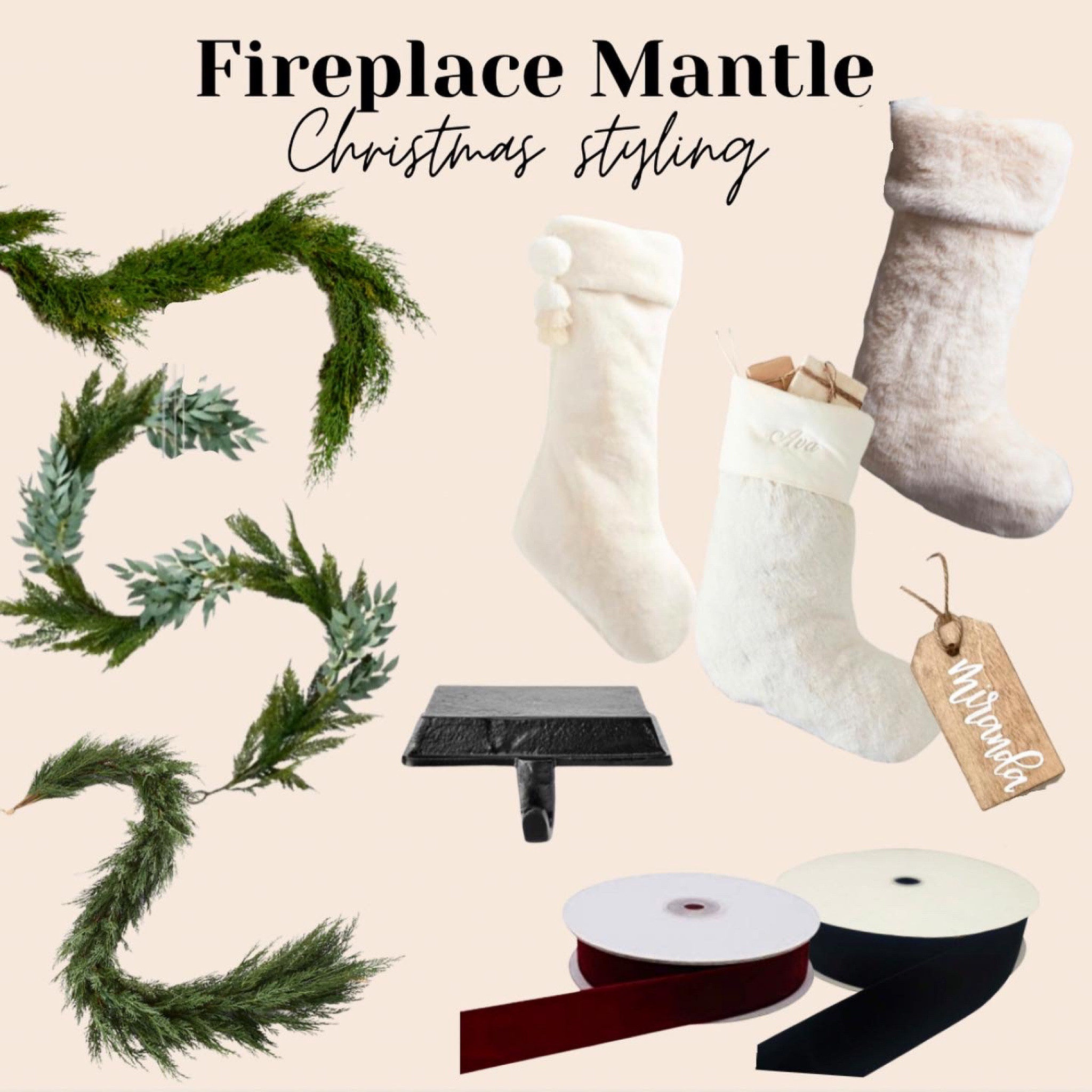 Christmas fireplace mantle 

#LTKHoliday #LTKSeasonal #LTKhome