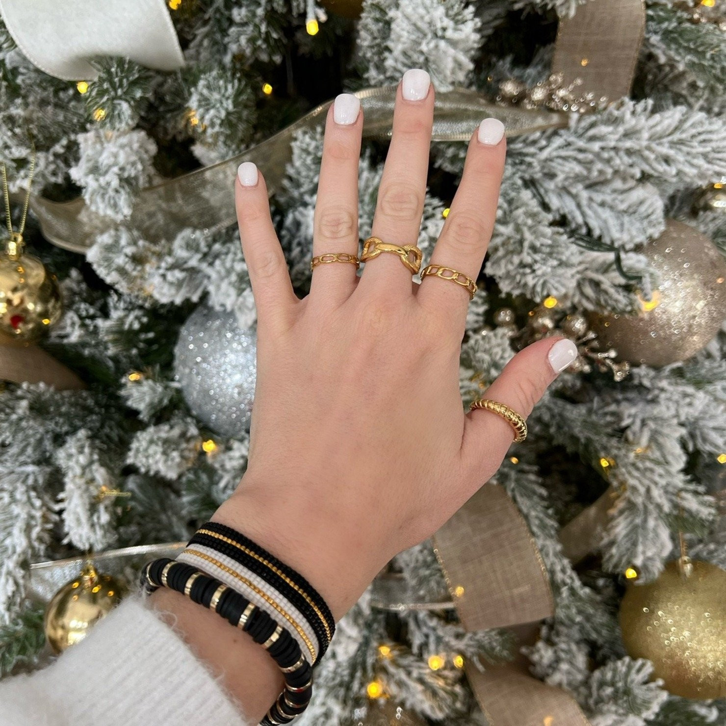 Breckinridge Gold Ring Set | Victoria Emerson