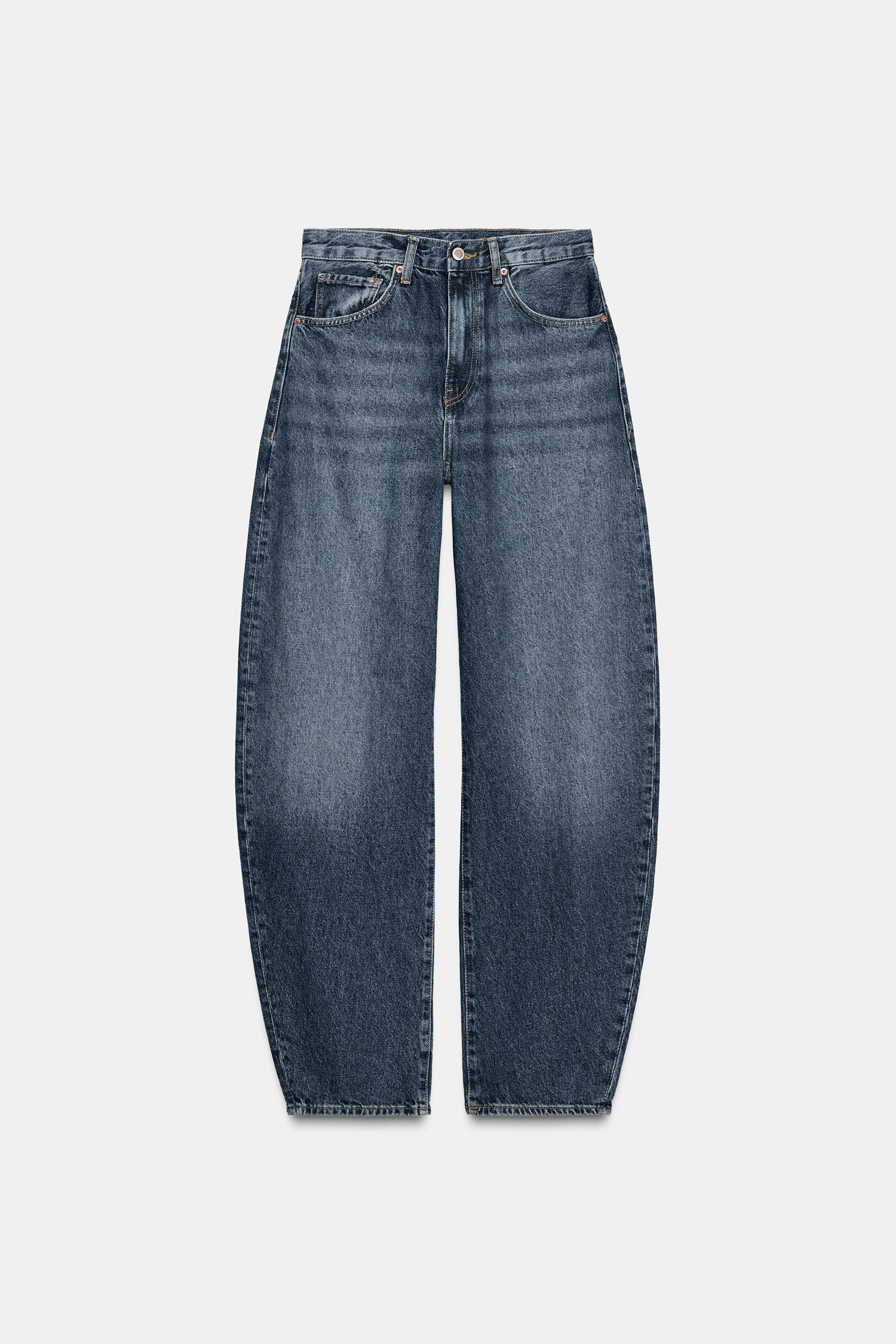 ZW COLLECTION BALLOON HIGH-WAIST JEANS | Zara UK