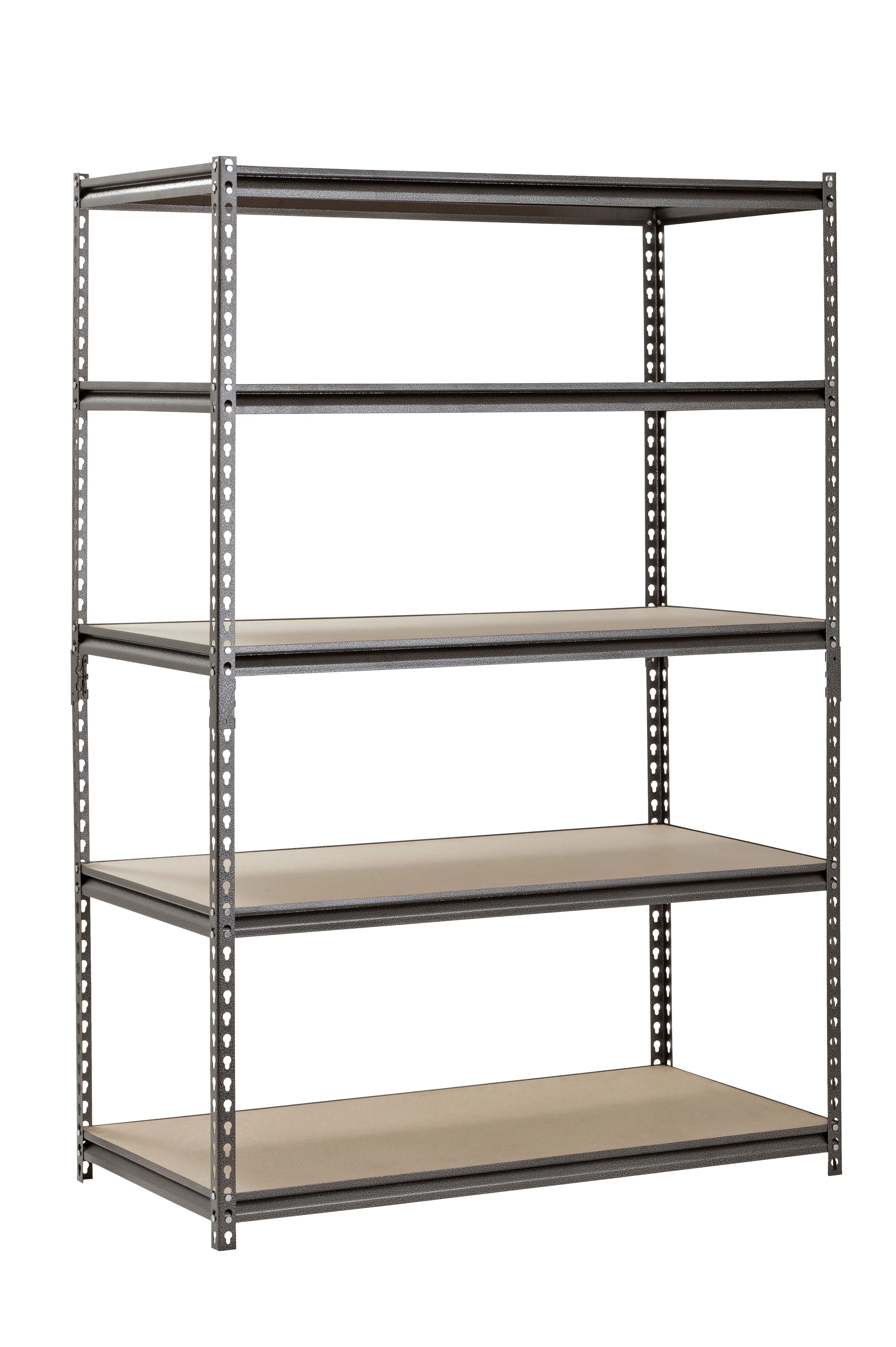 Muscle Rack 48"W x 24"D x 72"H 5-Tier Steel Shelving; 4,000 lb. Total Capacity; Silver | Walmart (US)