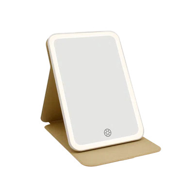 Touch Tablet Mini Tri Tone LED Makeup Mirror with Touch Sensor Switch Foldable Vanity Mirror | Wayfair Professional