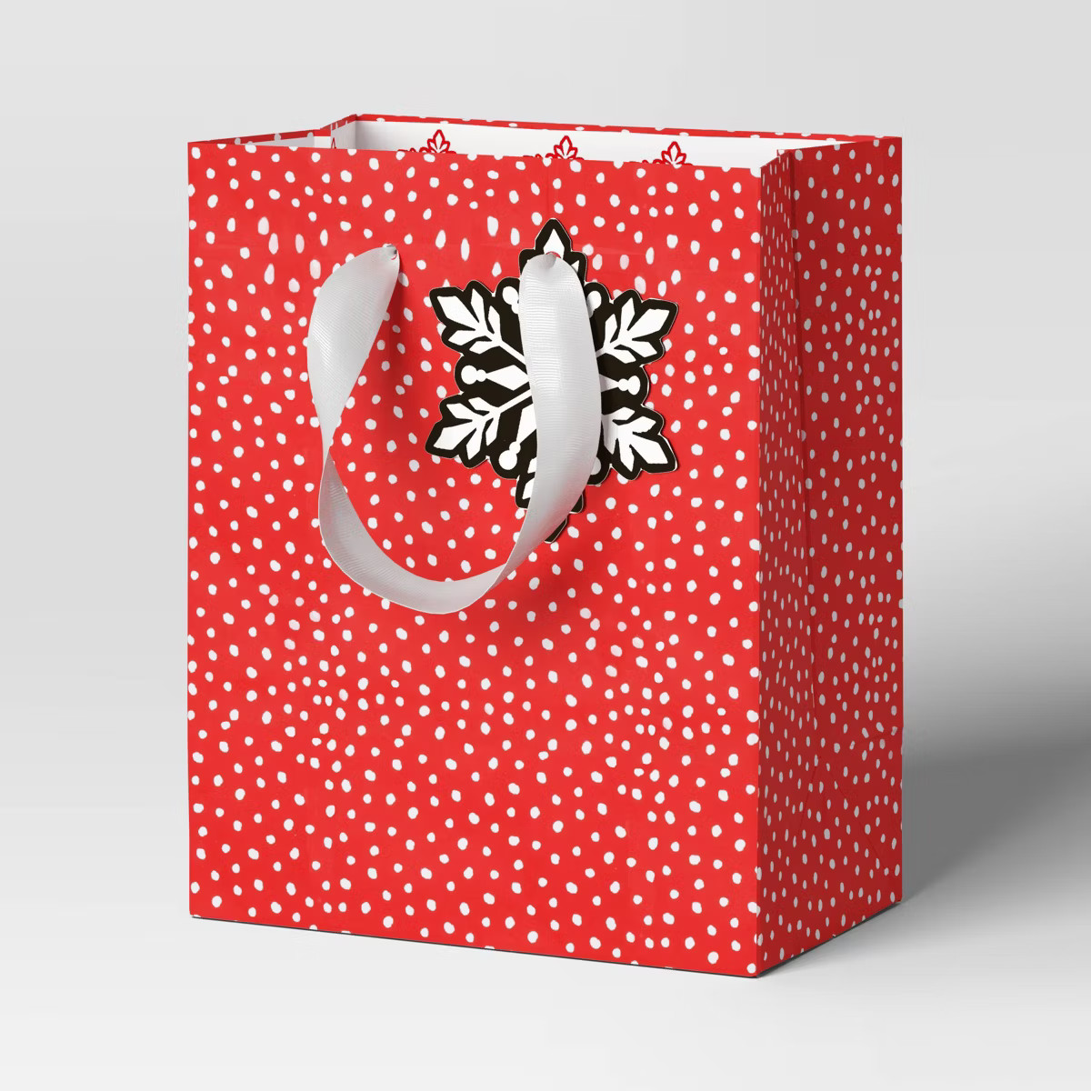 Petite Polka Dot Christmas Gift Bag Red/White - Wondershop™ | Target