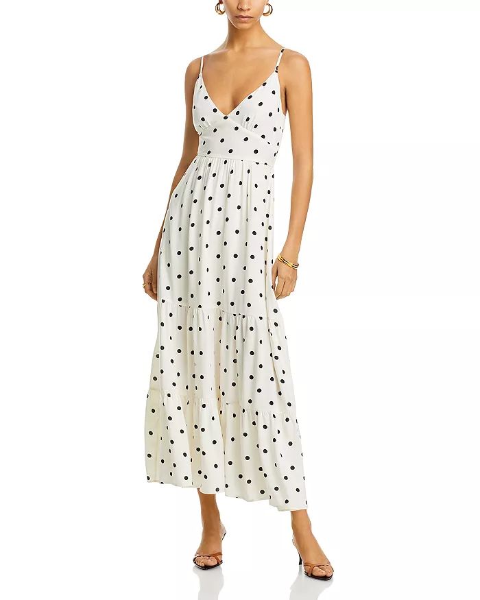 Dot Strappy Back Maxi Dress - 100% … curated on LTK