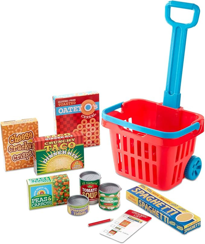 Melissa & Doug Grocery Basket Play Set | Amazon (US)