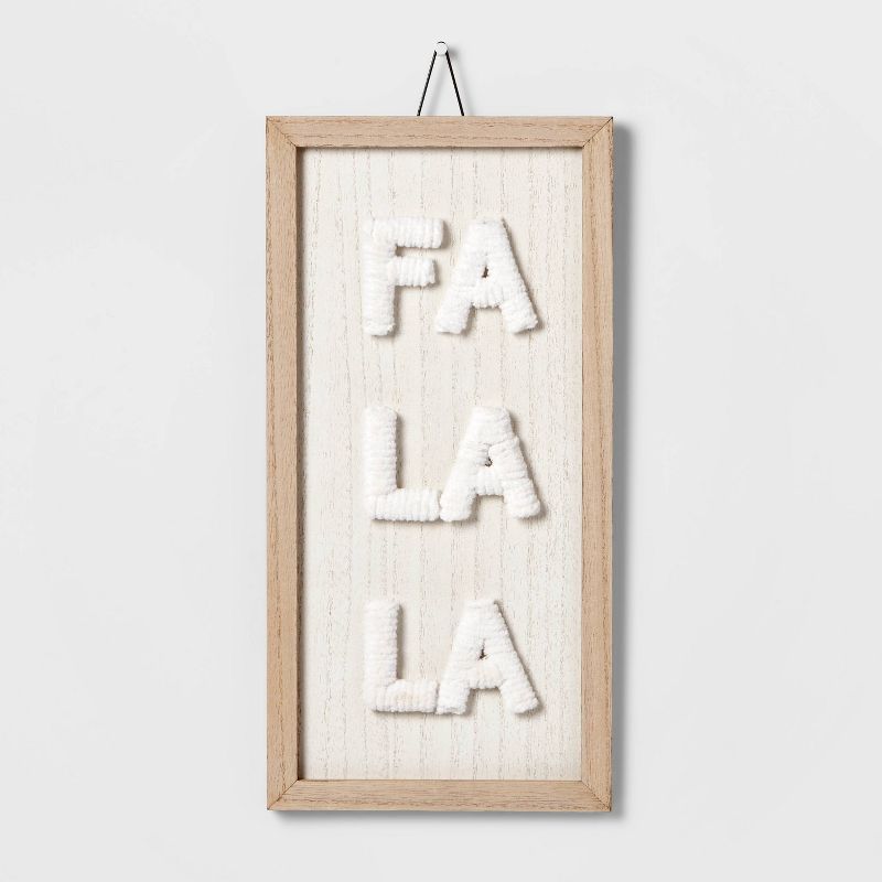 8" 'Fa La La' Wood Wall Sign - Wondershop™ | Target