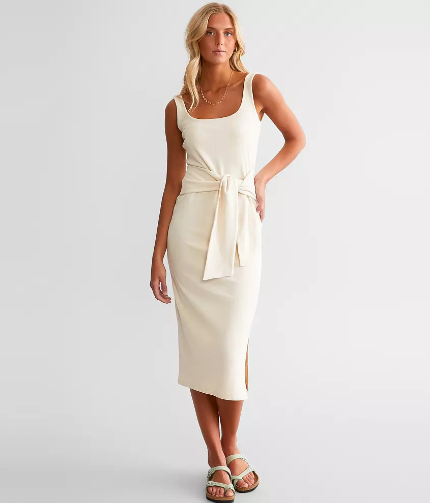 Ribbed Midi Dress | Buckle