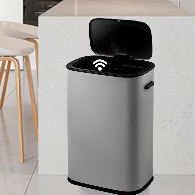14.5 Gal/55 L Motion Sensor Trash Can, Automatic Garbage Can with Soft-Close Lid and Handle, Rectangle Touchless Waste Basket | Target