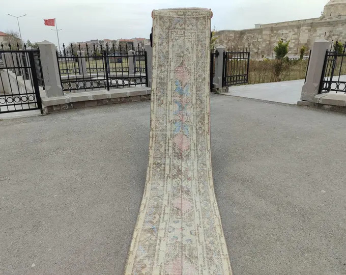 16 Ft Extra Long Runner for Hallway,long Runner Turkish 2x16,runner 3x16 Oushak,16 Long Runner Vi... | Etsy (US)