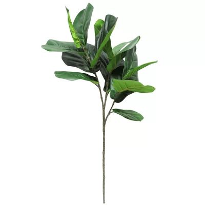 Fiddle Fig Leaf Foliage Branch Bay Isle Home | Wayfair North America