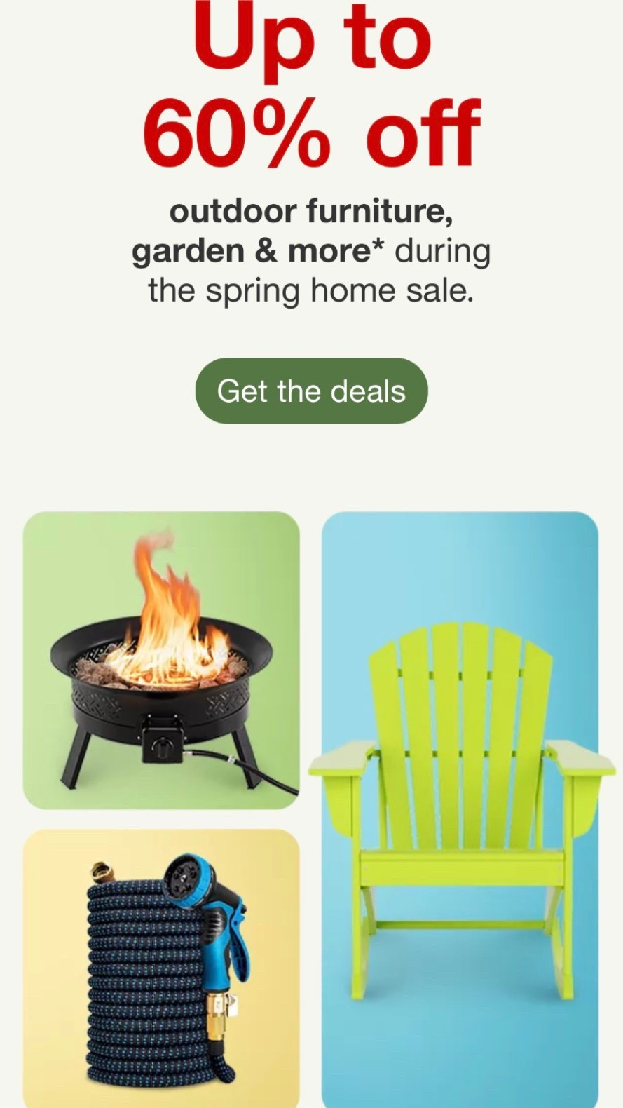 Up to 60% off outdoor furniture, garden and more @Target 🎯

#LTKMothersDay #LTKHome #LTKSaleAlert