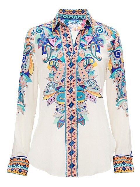 Gabriela Silk Crepe Shirt | Saks Fifth Avenue