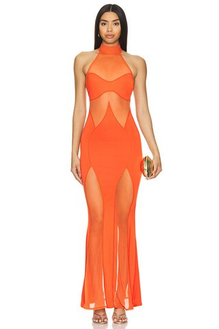 OW Collection Siena Halter Dress in Ow Red from Revolve.com | Revolve Clothing (Global)