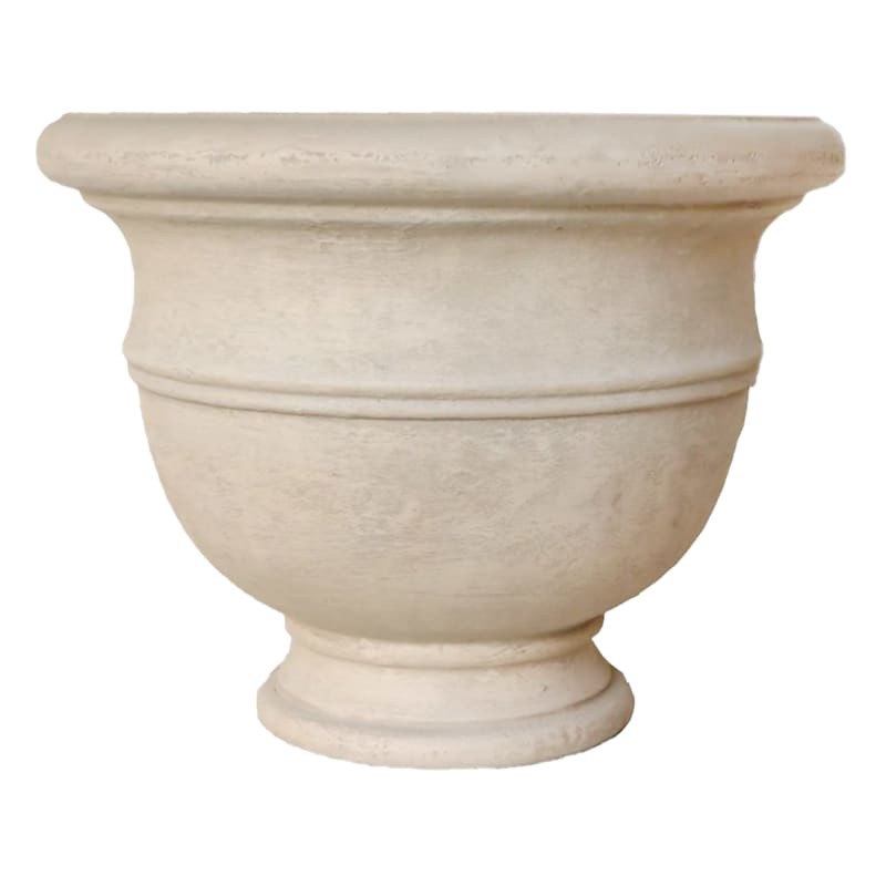 Isaac Polystone Urn, 19.7" | At Home