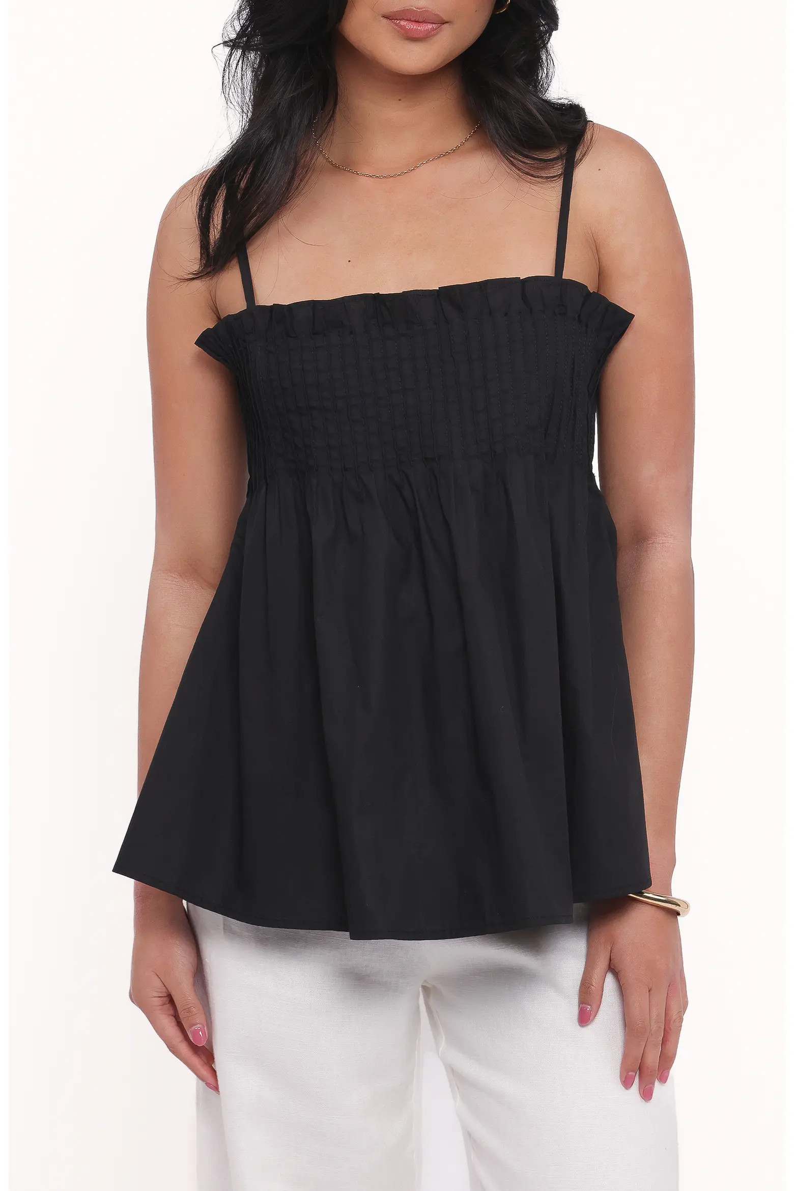 Carson Pintuck Pleat Cotton Camisole (Women) | Nordstrom | Nordstrom