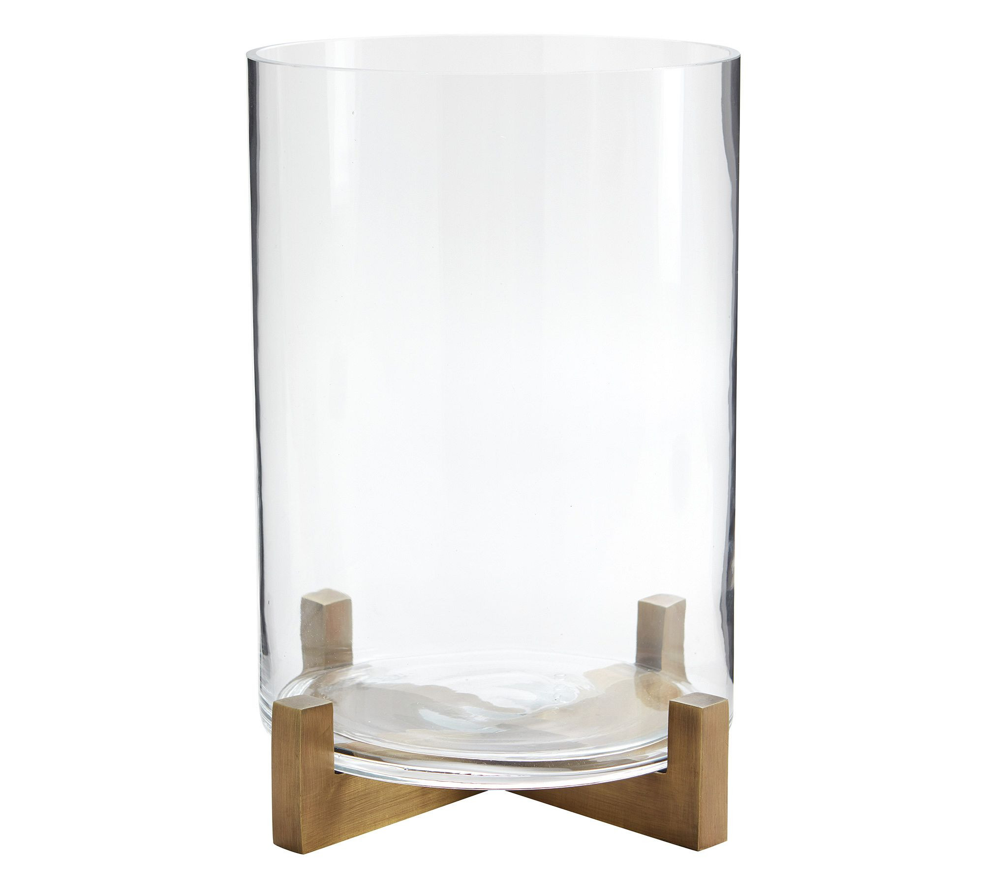 Brooks Cross Bar Hurricane Candle Holder | Pottery Barn (US)