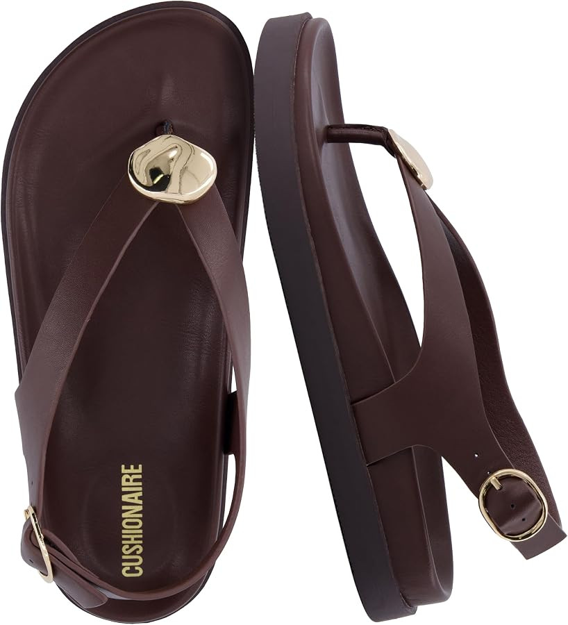 CUSHIONAIRE Expo Thong Sandals for Women, Comfortable Slingback Sandals with Arch Support and Cus... | Amazon (US)