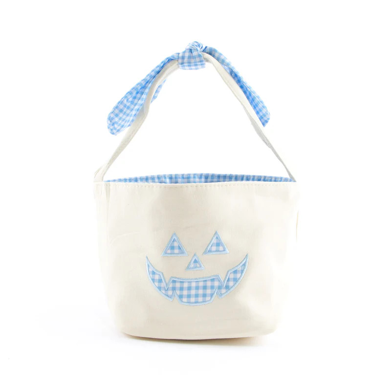 Pumpkin Canvas Small Halloween Basket | Classic Whimsy
