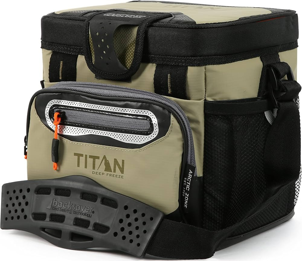 Arctic Zone Titan Deep Freeze Cooler - 9 Can Zipperless Hardbody Cooler - Moss Green Cooler with ... | Amazon (US)