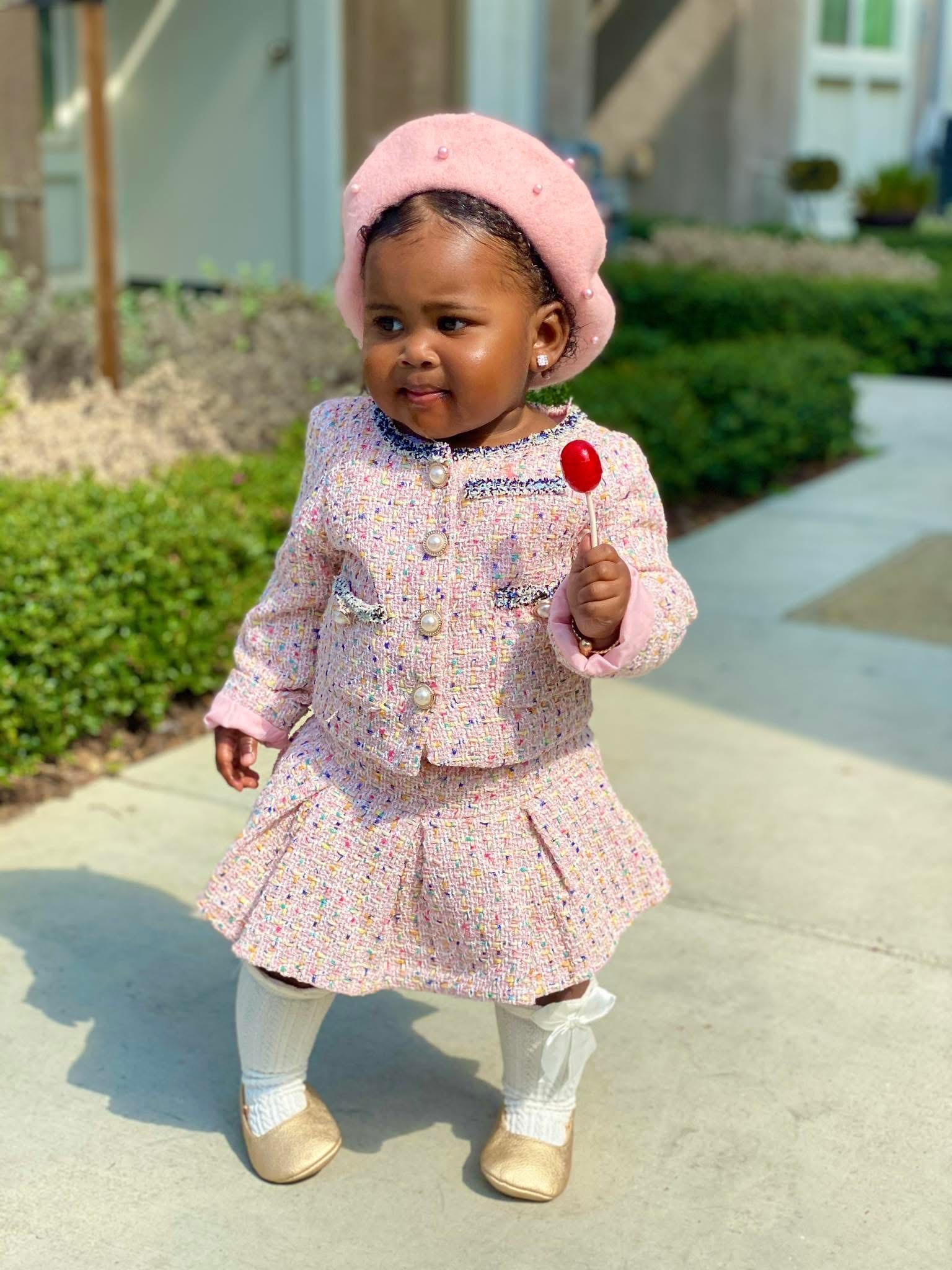 3pcs Set Baby Girl Barbie Pink Tweed Blazer, Pleated Skirt & Beret Hat from Shein under $10  #LTKSTYLETIP #LTKOOTD

#LTKKids #LTKBaby #LTKParties

#LTKBaby #LTKKids #LTKStyleTip

#LTKHoliday #LTKCyberWeek #LTKKids