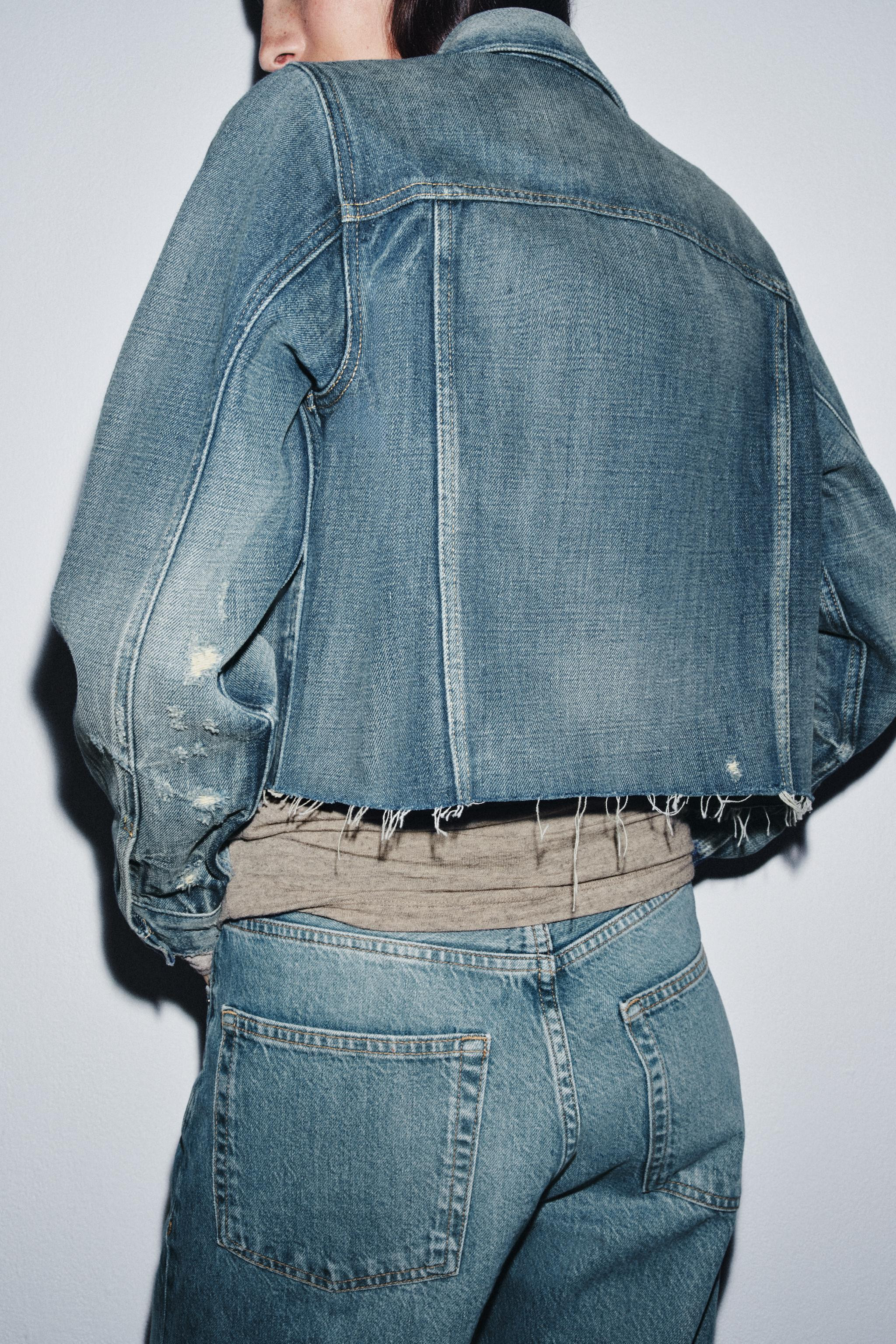 ZW COLLECTION CROPPED DENIM JACKET | Zara US