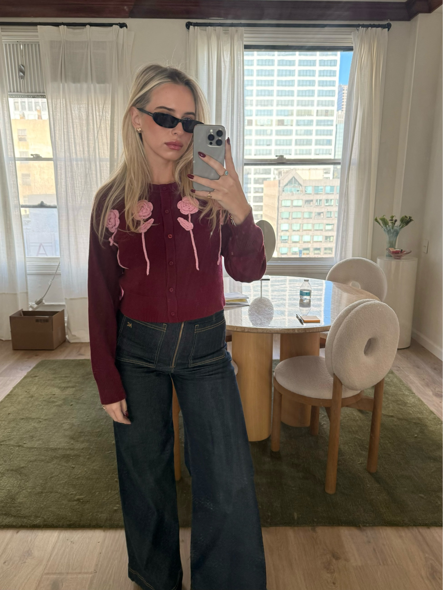 I’m never taking this cardigan off! 🎀 #fall #cardigan