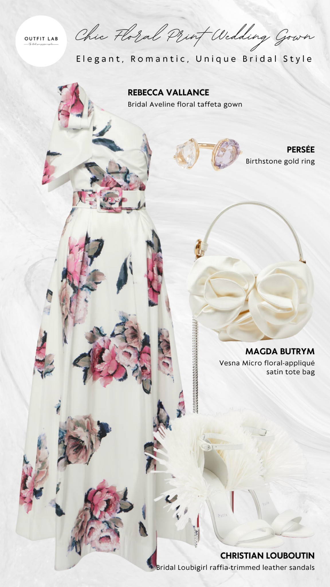 Chic Floral Print Wedding Gown – Elegant, Romantic, Unique Bridal Style

Embrace elegance and romance with this chic floral print wedding gown! Featuring a stunning Rebecca Vallance gown, complemented by a delicate Persée ring, stylish Christian Louboutin sandals, and a sophisticated Magda Butrym bag. Shop now for a unique bridal style that will make your special day unforgettable!

#LTKStyleTip #LTKWedding #LTKShoeCrush