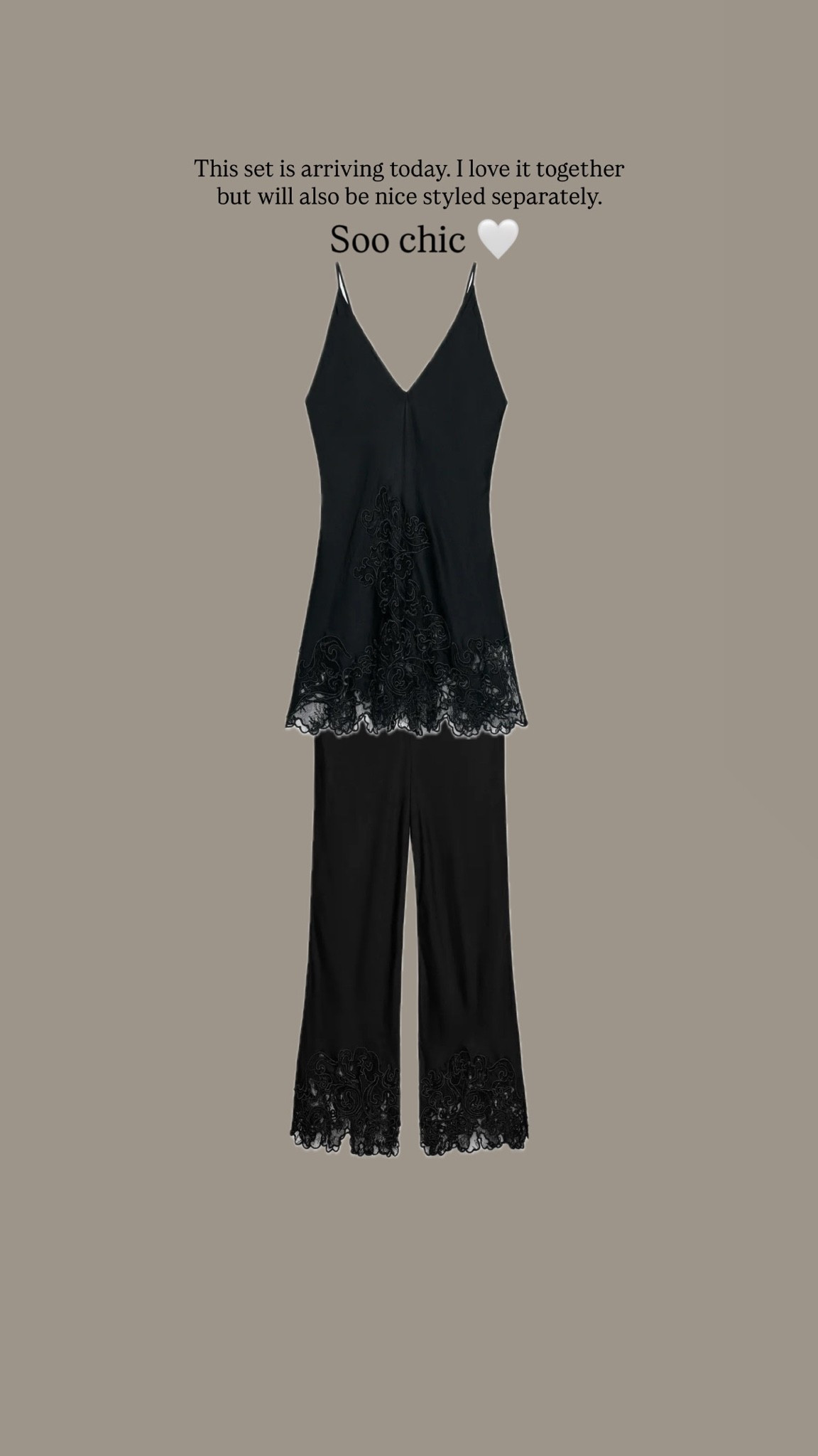 Gorg lace co-ord from Zara. I ordered an xs 🤍