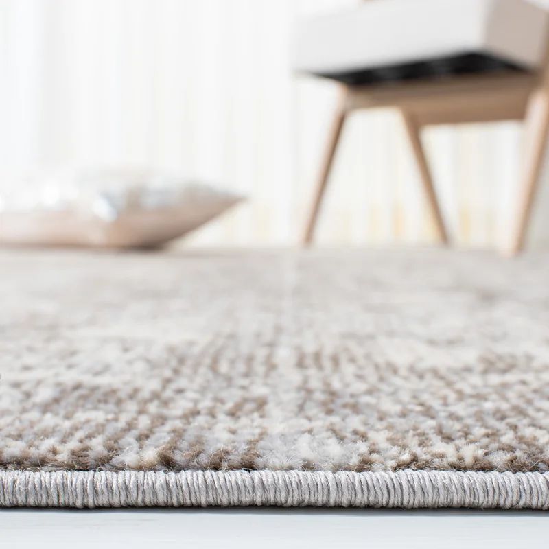 Stratton Abstract Light Gray/Beige Area Rug | Wayfair North America