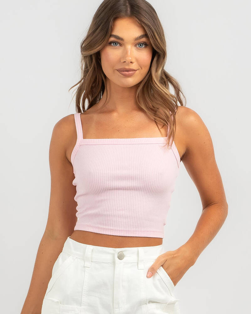 Basic Square Neck Baby Tank Top | City Beach