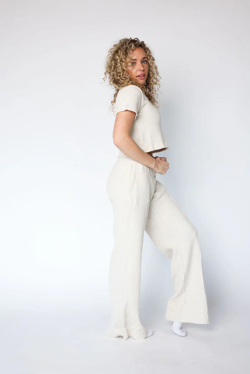 Suited Pant Set in Oyster | The Foxy Kind