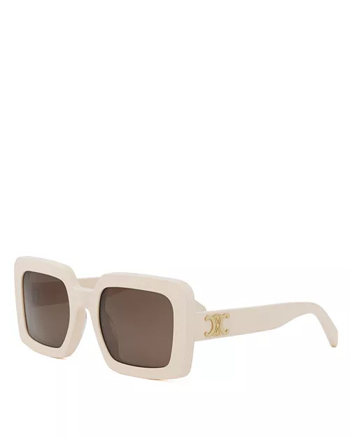 Triomphe Square Sunglasses, 56mm | Bloomingdale's (US)