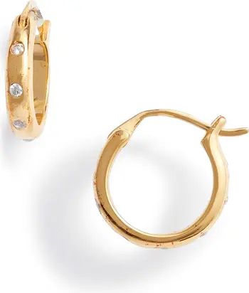 Solar Stud Zircon Hoop Earrings | Nordstrom