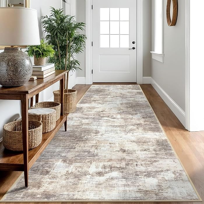 IOHOUZE Abstract Runner Rug 3x10 Ft Washable Runners for Hallways, Non Slip Kitchen Runner Printe... | Amazon (US)