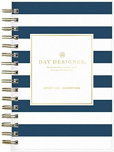 Day Designer for Blue Sky 2022 Daily & Monthly Planner, 5" x 8", Frosted Flexible Cover, Wireboun... | Amazon (US)