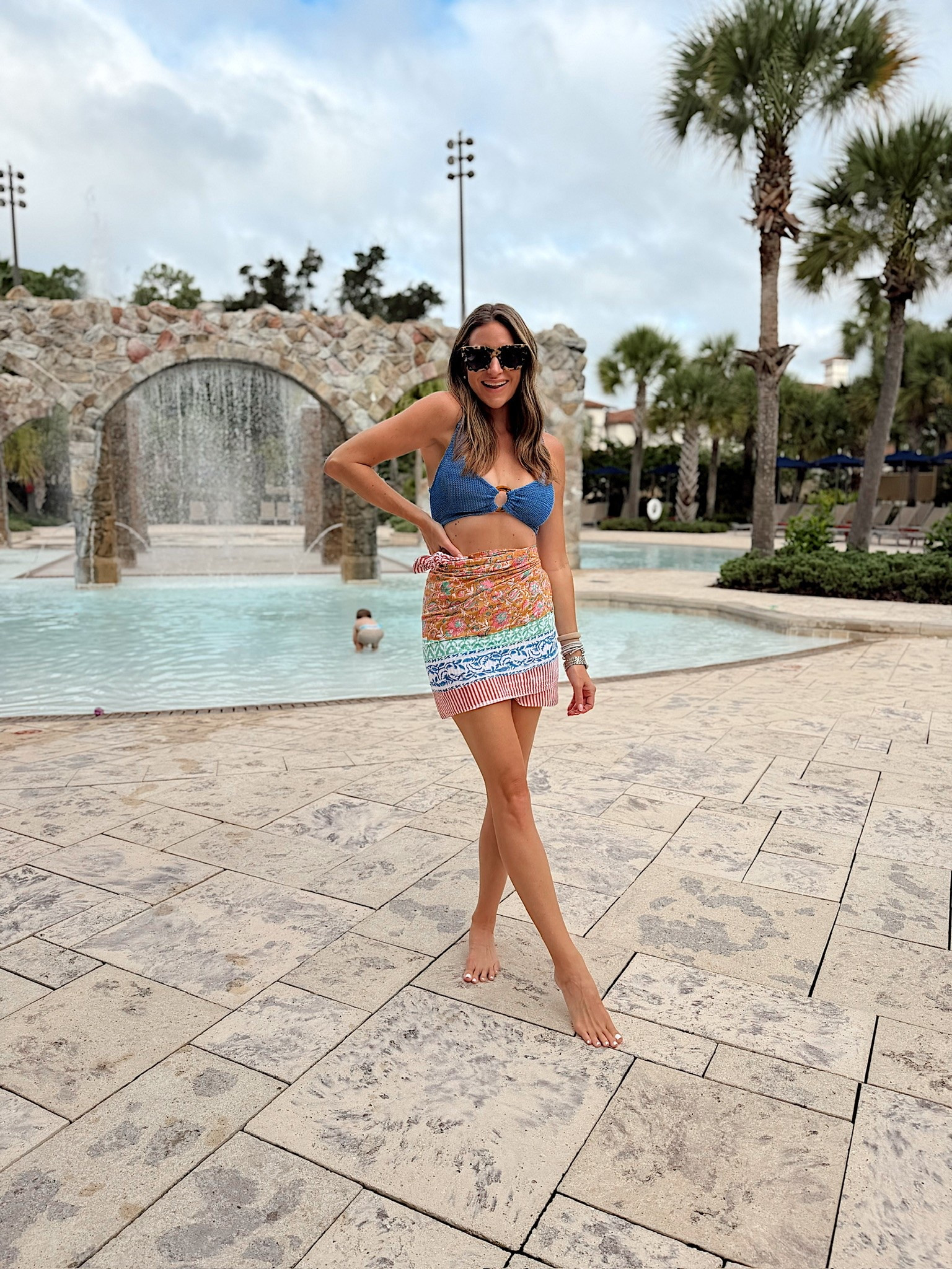Four Seasons Orlando pool day outfit! One size swim and sarong - fits tts.

#LTKootd #LTKTravel #LTKSwim
