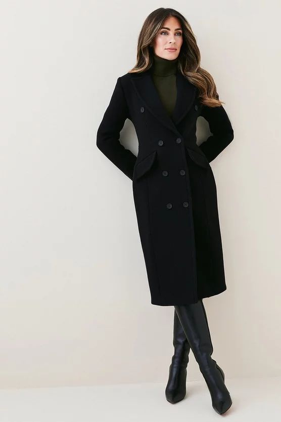 Lydia Millen Italian Wool Cashmere Corset Waist Coat | Karen Millen US