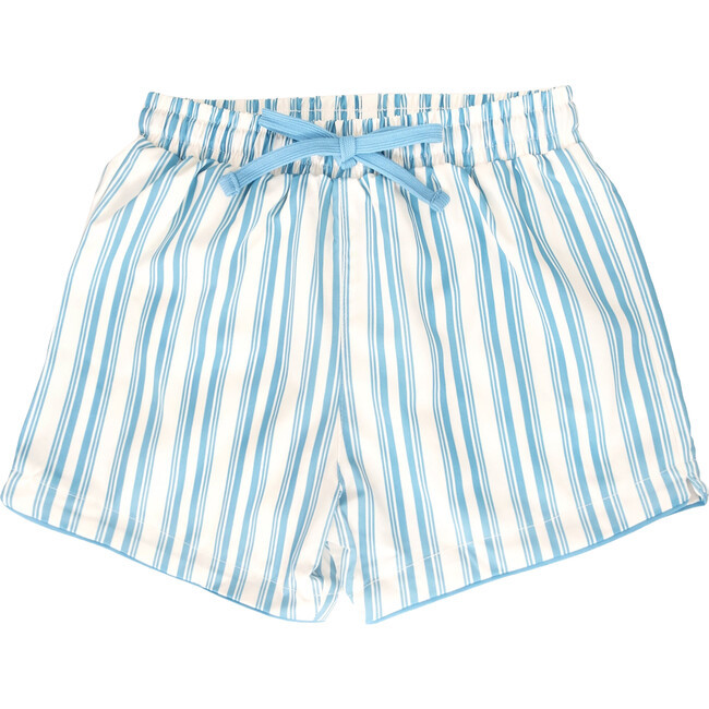 Boy's Swim Shorts, Blue Stripe | Maisonette