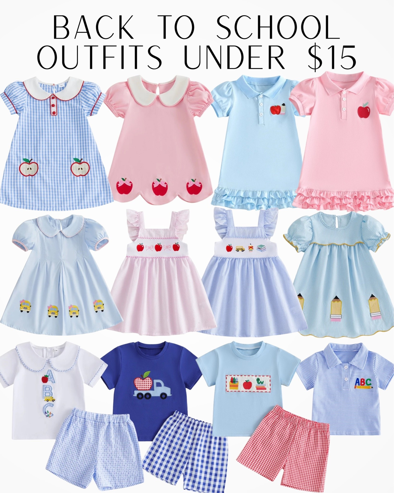 Back to school outfits all under $15!

#LTKKids #LTKSeasonal #LTKmomlife