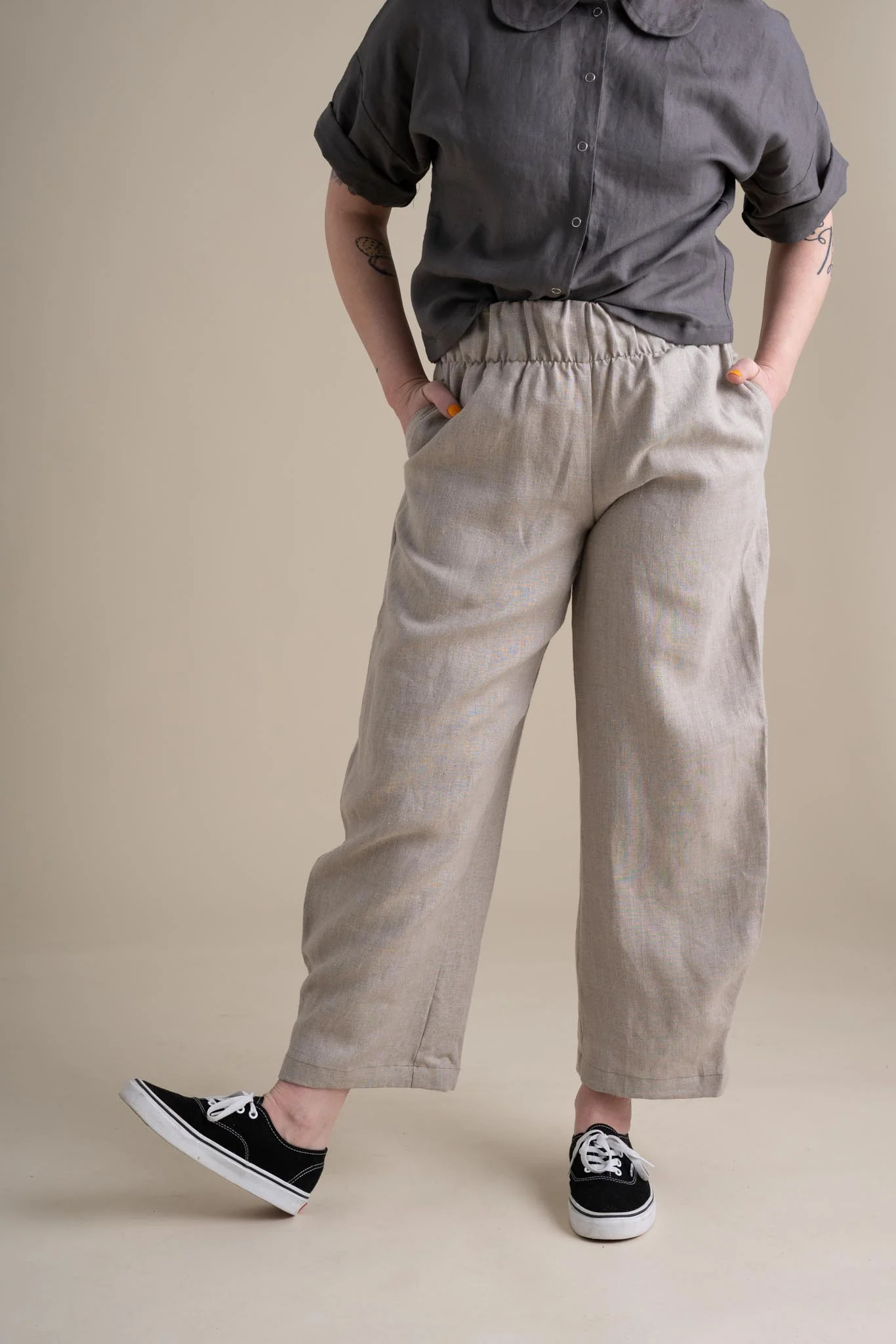 Crescent Moon Pants in Pebble | Conscious Clothing