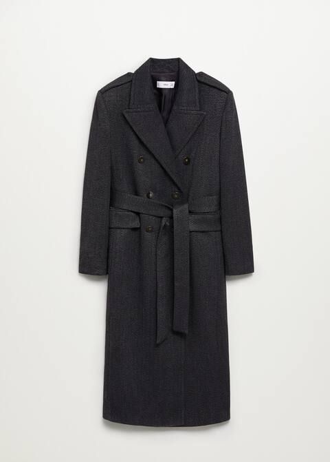 Zweireihiger Mantel aus Woll-Mix | MANGO (DE)
