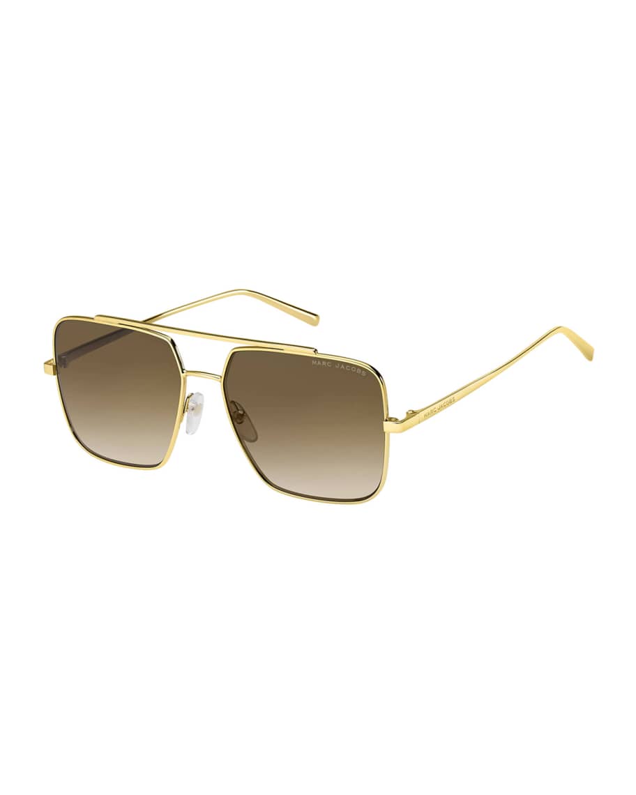 Square Metal Sunglasses | Neiman Marcus