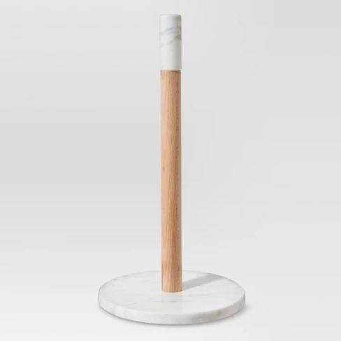 Marble & Beechwood Two-Tone Paper Towel Holder - Threshold™ | Target