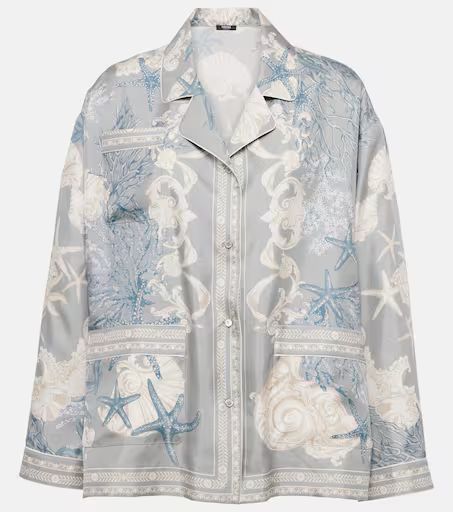 Barocco Sea oversized silk twill shirt | Mytheresa (US/CA)