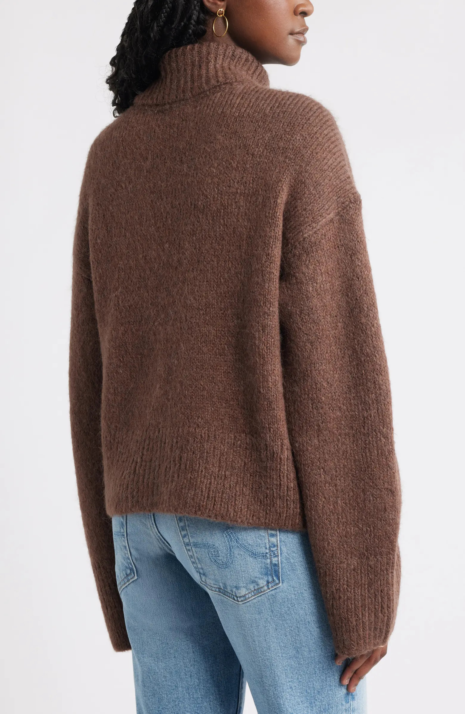 Fuzzy Turtleneck Sweater | Nordstrom