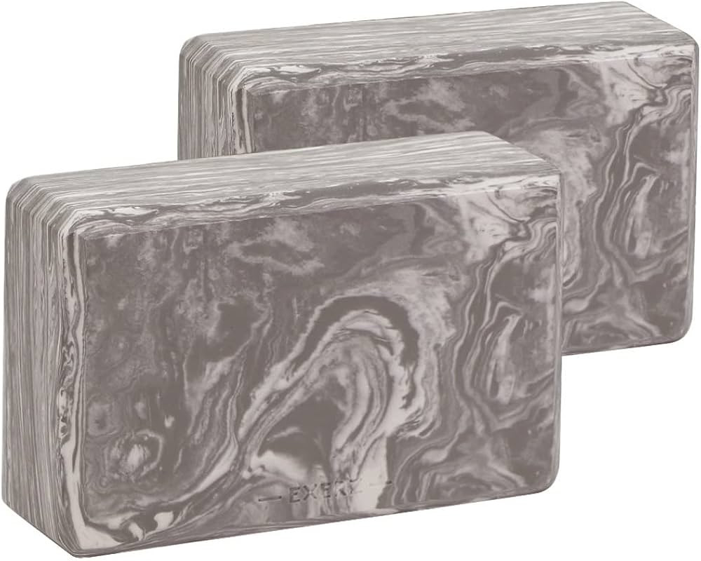 EXERZ Yoga Blocks 2 pack, Gym Blocks, Exercise Workout Fitness Bricks, Pilates Stretch Handstand ... | Amazon (US)