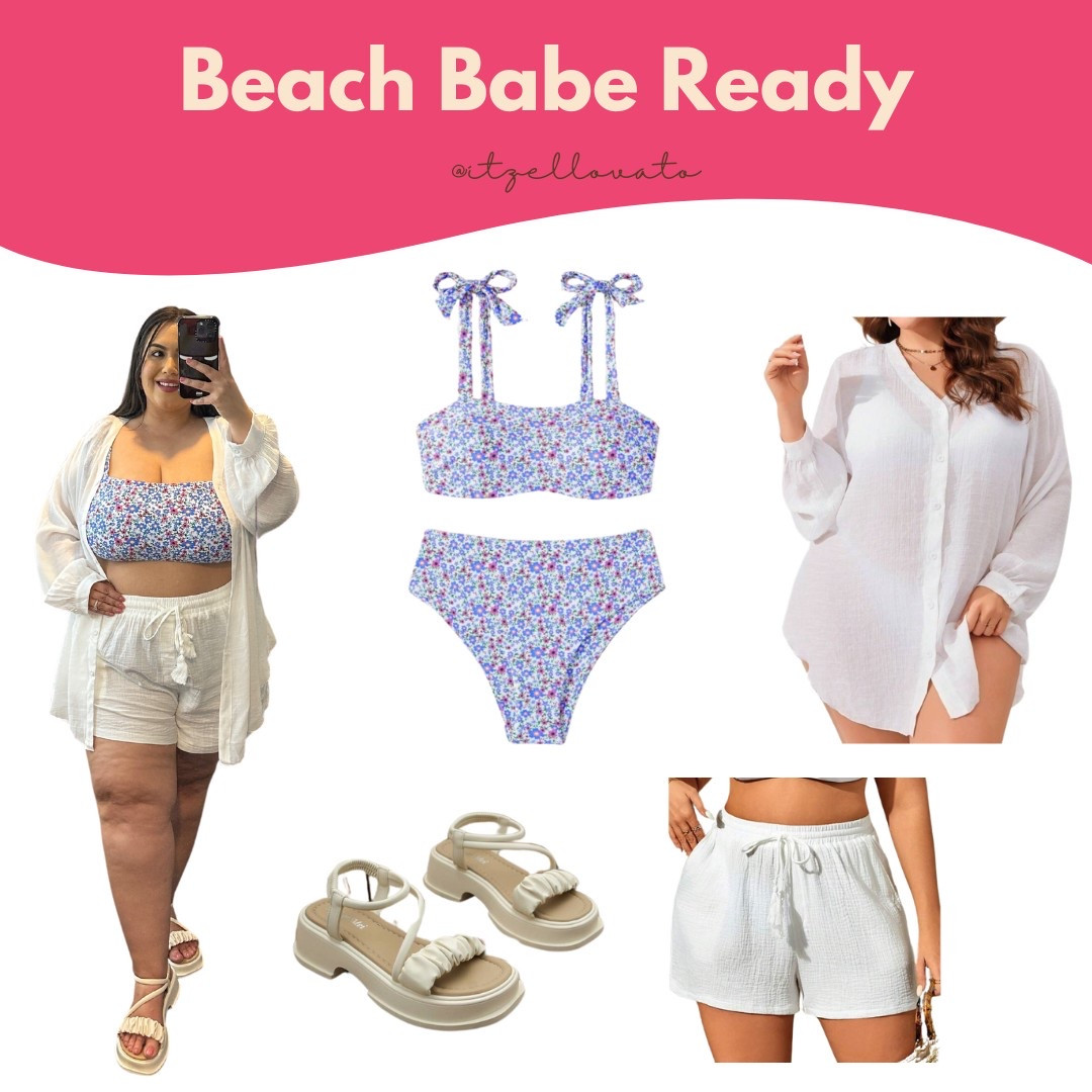 Beach Babe ready. Cute Beach outfit. 

#LTKStyleTip #LTKPlusSize #LTKMidsize