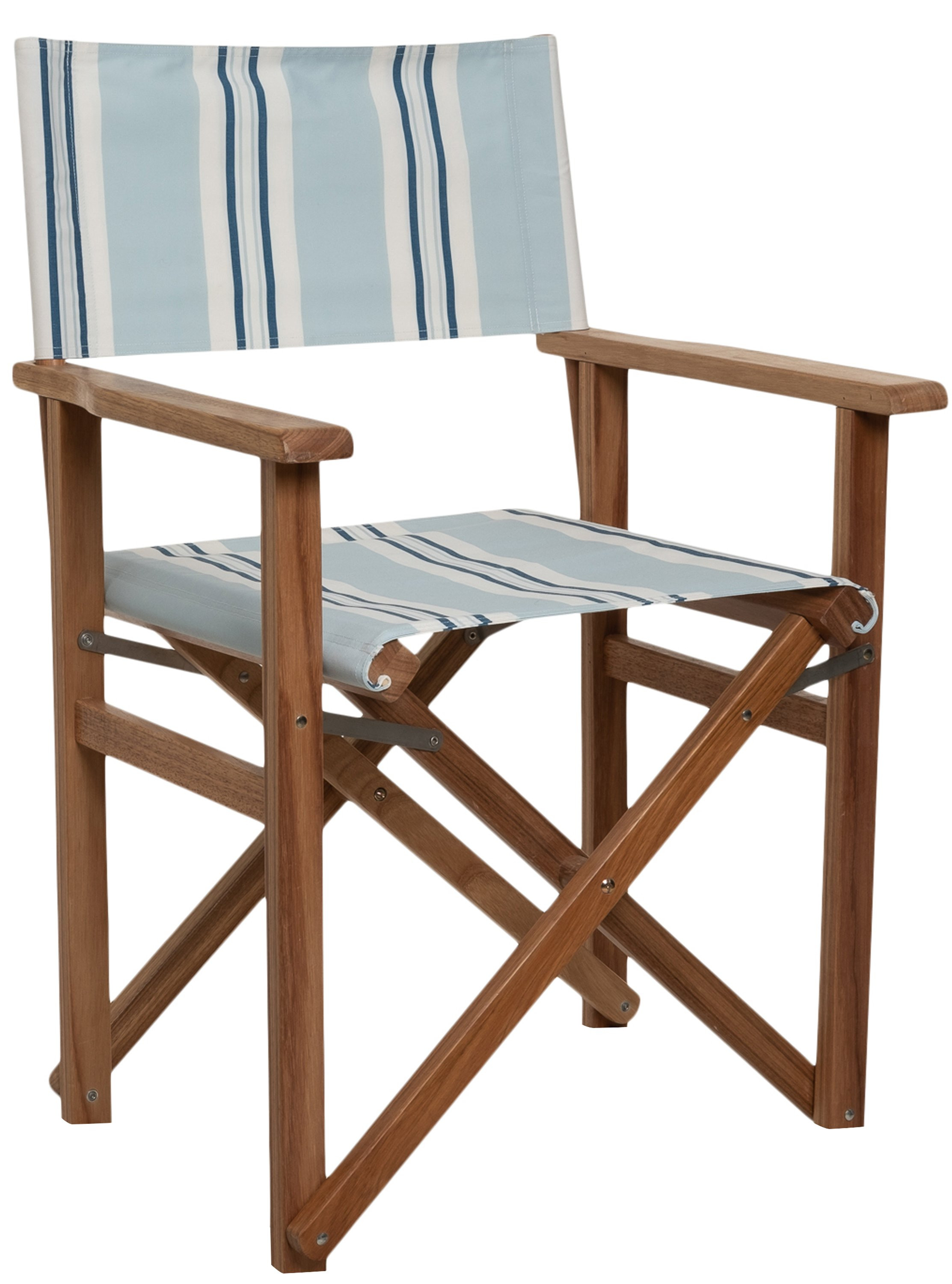 Quincy Director Chair, Blue/White Stripe | One Kings Lane