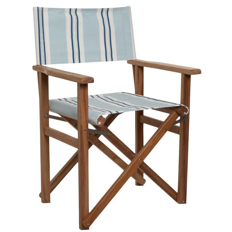 Quincy Director Chair, Blue/White Stripe | One Kings Lane