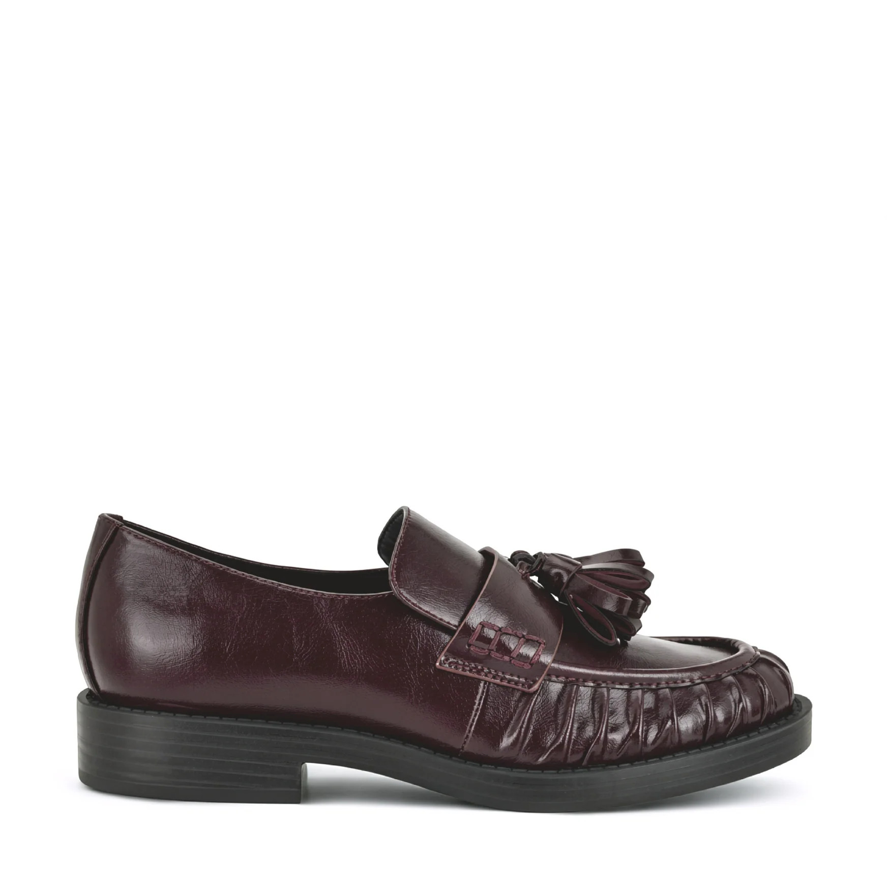 Women's Gersen Ruched Tassle Loafers - Dark Red | Nine West | Nine West (US)